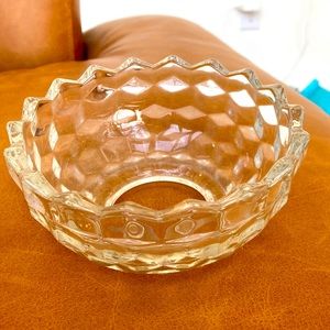 Fostoria Americana mid century candle ring.